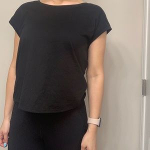 Fabletics Black Sports Top